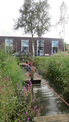 Voormalig pontje van Humsterlandlaan naar Landje Daar! 