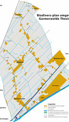 Lokatiekaart Garmerwolde en Thesinge huidige situatie